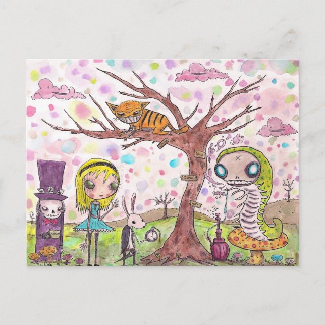 Alice och vänner vykort (Framsida)