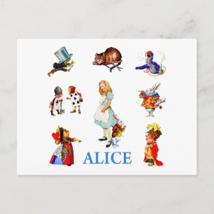 ALICE OCH VÄNNER VYKORT