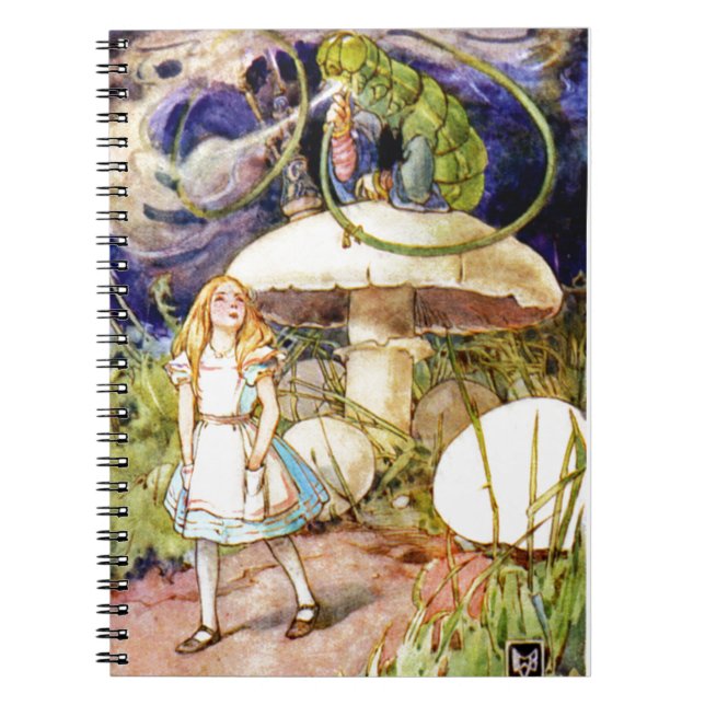 Alice och vattenpelaren i Wonderland Anteckningsbok (Framsidan)