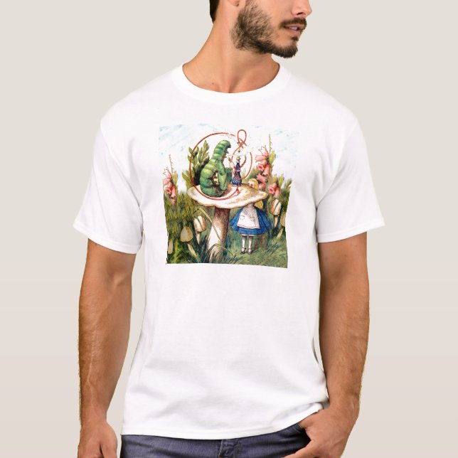 Alice och vattenpelaren i Wonderland T-shirt (Framsida)