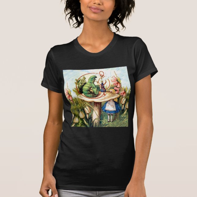 Alice och vattenpelaren i Wonderland T-shirt (Framsida)