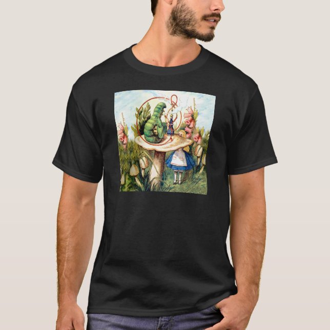 Alice och vattenpelaren i Wonderland Tee (Framsida)