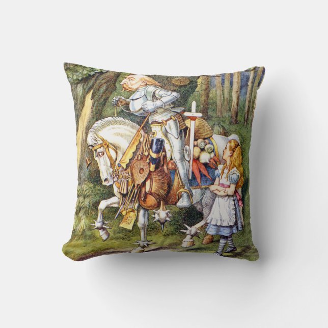 Alice och Vita Knight i Wonderland Kudde (Framsida)