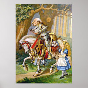 Alice och Vita Knight i Wonderland Poster