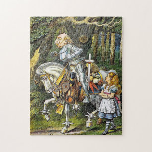 Alice och Vita Knight Pussel