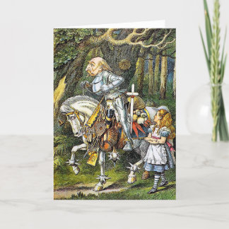 Alice och Vita Knight Tack Kort