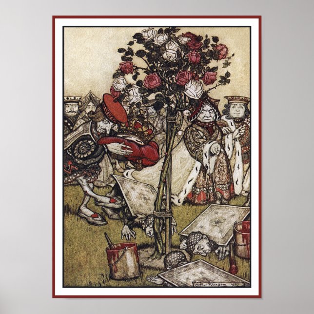 Alice och Wonderland - Arthur Rackman Poster (Framsidan)