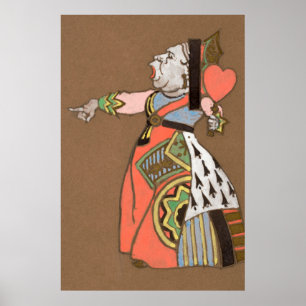 Alice och Wonderland Forest Character Painting-12 Poster