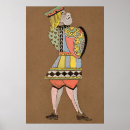 Alice och Wonderland Forest Character Painting-13 Poster