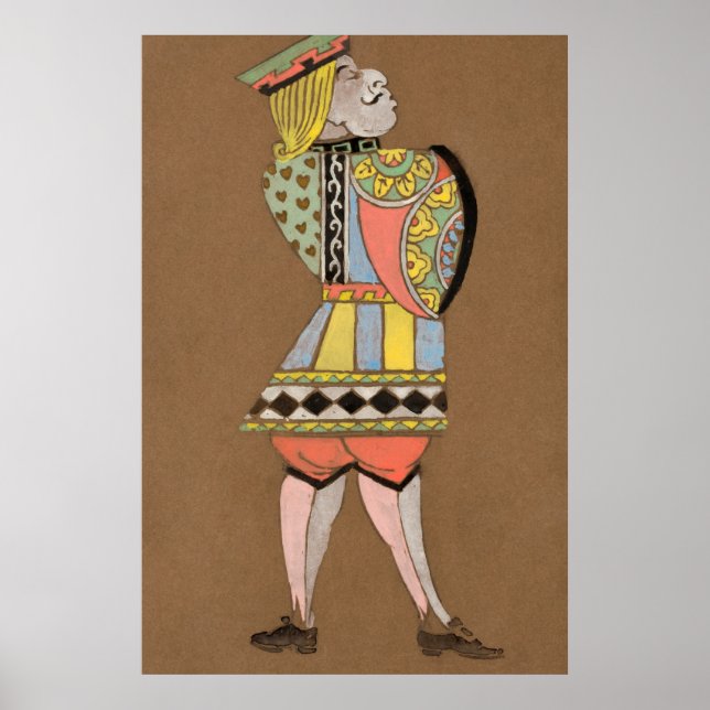Alice och Wonderland Forest Character Painting-13 Poster (Framsidan)