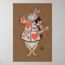 Alice och Wonderland Forest Character Painting-14 Poster