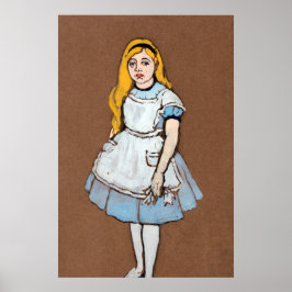 Alice och Wonderland Forest Character Painting-1 Poster