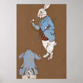 Alice och Wonderland Forest Character Painting-2 Poster
