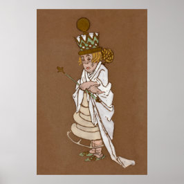 Alice och Wonderland Forest Character Painting-4 Poster