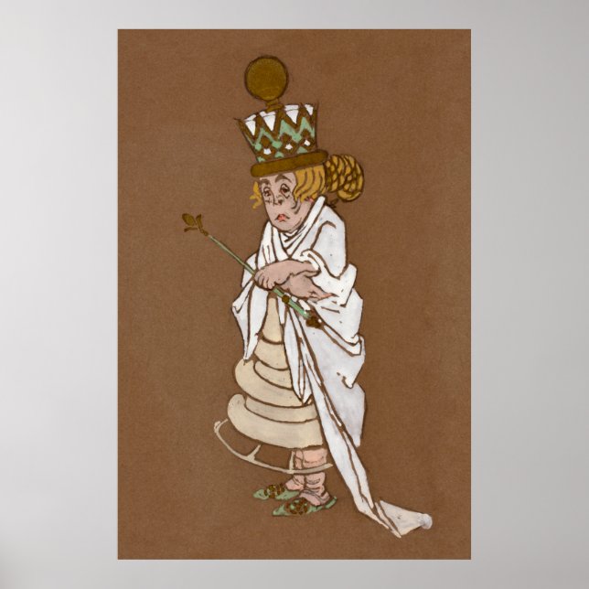 Alice och Wonderland Forest Character Painting-4 Poster (Framsidan)