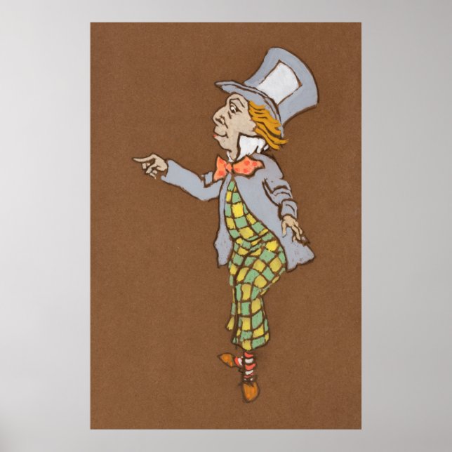 Alice och Wonderland Forest Character Painting-6 Poster (Framsidan)