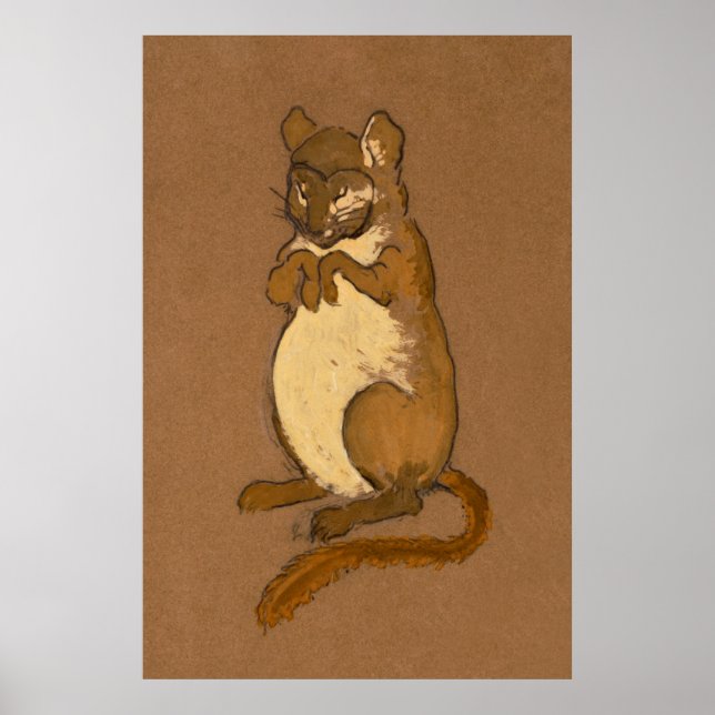 Alice och Wonderland Forest Character Painting-8 Poster (Framsidan)