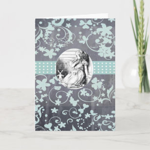 Alice och Wonderland Greeting Card Kort