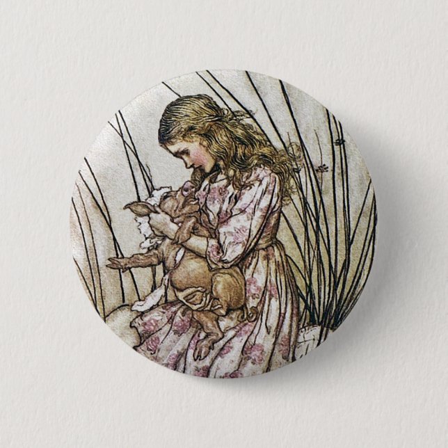 Alice och Wonderland - Gris & Pepper av Rackham Knapp (Framsida)