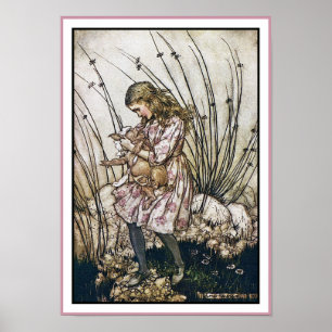 Alice och Wonderland - Gris & Pepper av Rackham Poster