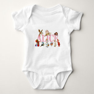 Alice och Wonderland och Friends. T-shirt