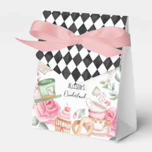 Alice Onederland Mad Tea Party Girl First Birthday Presentaskar