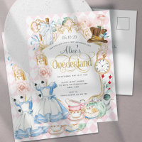 Alice Onederland tea party flicka 1:a födelsedag I