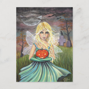 Alice på Halloween vykort av Molly Harrison