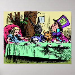 Alice på Hattmakarens Tekalas Poster