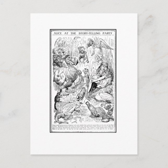 Alice på Historieberättar-festen Vykort (Framsida)