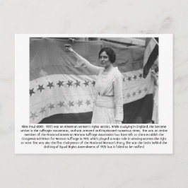 Alice Paul - Feminist Vykort