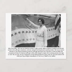 Alice Paul - Feminist Vykort