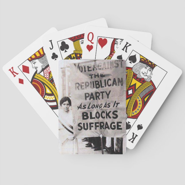 Alice Paul protestera Casinokort (Baksidan)