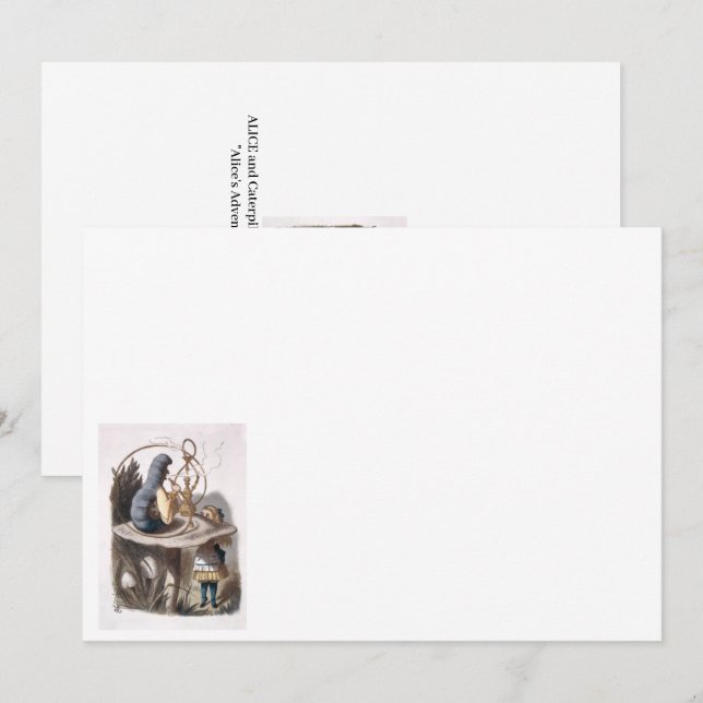 ALICE-pelaren - Äventyr i Wonderland Anteckningskort (Fram/baksida)