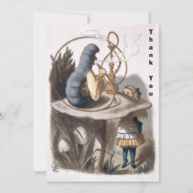 ALICE-pelaren - Äventyr i Wonderland Tack Kort (Framsida)