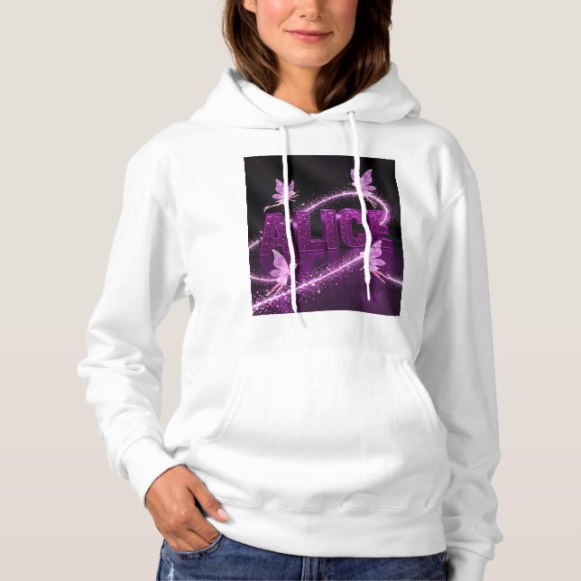 Alice - Personalized Hoodie – Gift for Her T Shirt (Framsida)