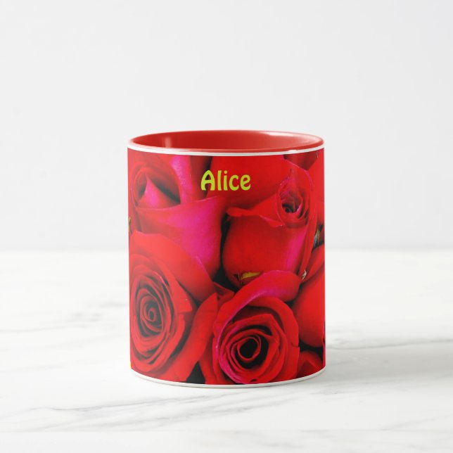ALICE ~ Personlig Ro Buds Photograph ~ Mugg (Center)