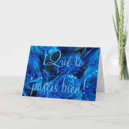 Alice Qué lo paséis bien! Spanska Påsk Blue Ro Helgkort