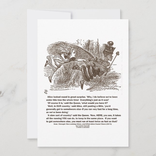 Alice Queen kör två gånger medan du stannar samma  (Framsida)