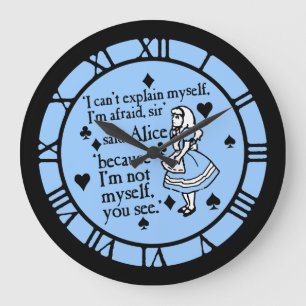 Alice Quote Not själv Stor Klocka