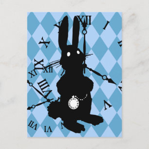 Alice Rabbit Late Vykort
