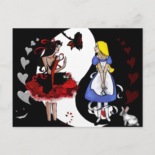 Alice Reflected Vykort (Framsida)