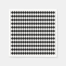 Alice-relaterad geometrisk decoupage rhombus mönst pappersservett