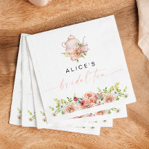 ALICE Röda Blommor Bröllops Tea Party Brunch Showe