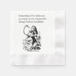 Alice, sex omöjliga Sak Pappersservett