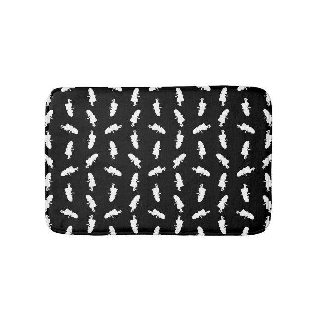 Alice Silhouette Mönster från Alice i Underlandet Badrumsmatta (Framsidan)