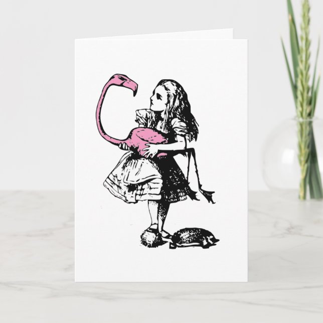 Alice spelar krocket kort (Framsida)
