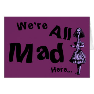 Alice Stretched i Wonderland Hälsningskort