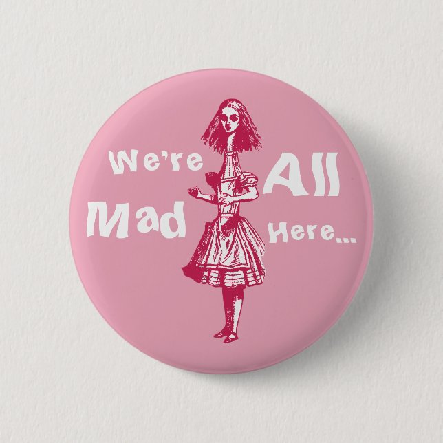 Alice Stretched i Wonderland Knapp (Framsida)