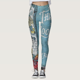Alice till och med det tittar exponeringsglaset leggings